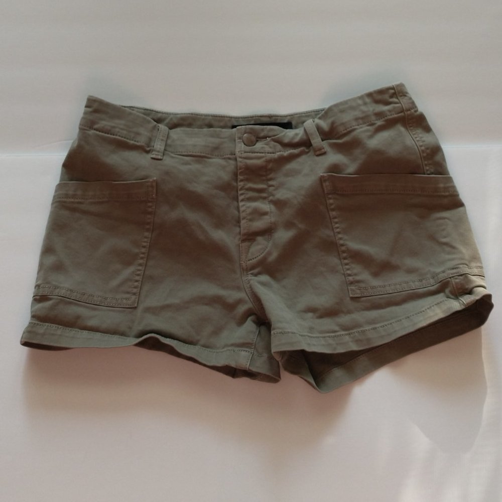 J Brand Shorts Khaki Button Front Chino Shorts